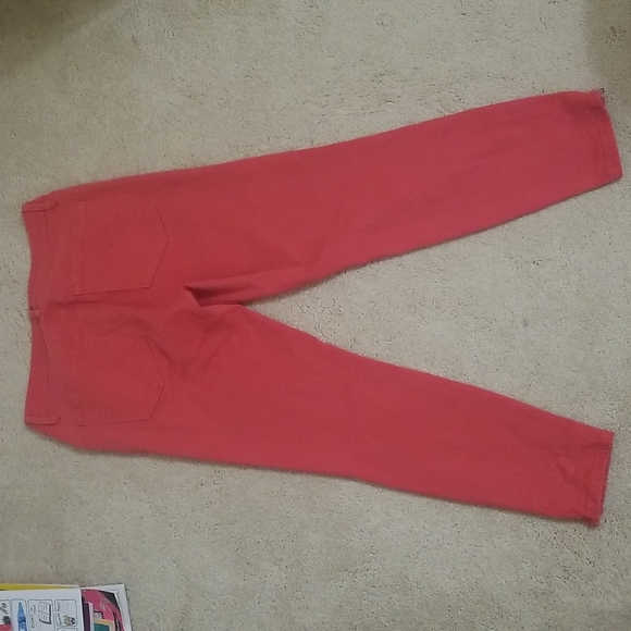 LOFT Ann Taylor Curvy Ankle Skinny Red jeans - Picture 8 of 8